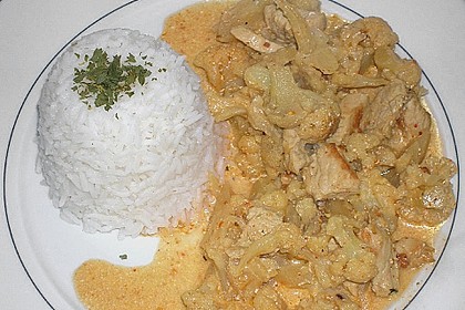 Illes schnelles Blumenkohl - Schinken - Thaicurry 4