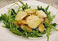 Jakobsmuscheln in Vanille&ouml;l auf asiatischem Spargelsalat