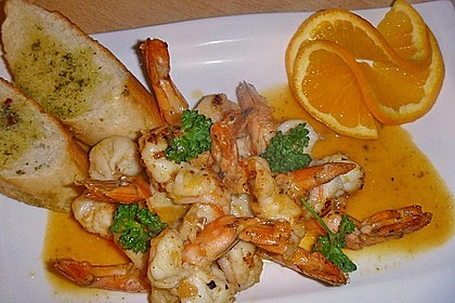 Scampi in Weinsauce 1