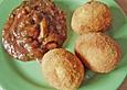 Frittierte Eier mit Tatarenso&szlig;e