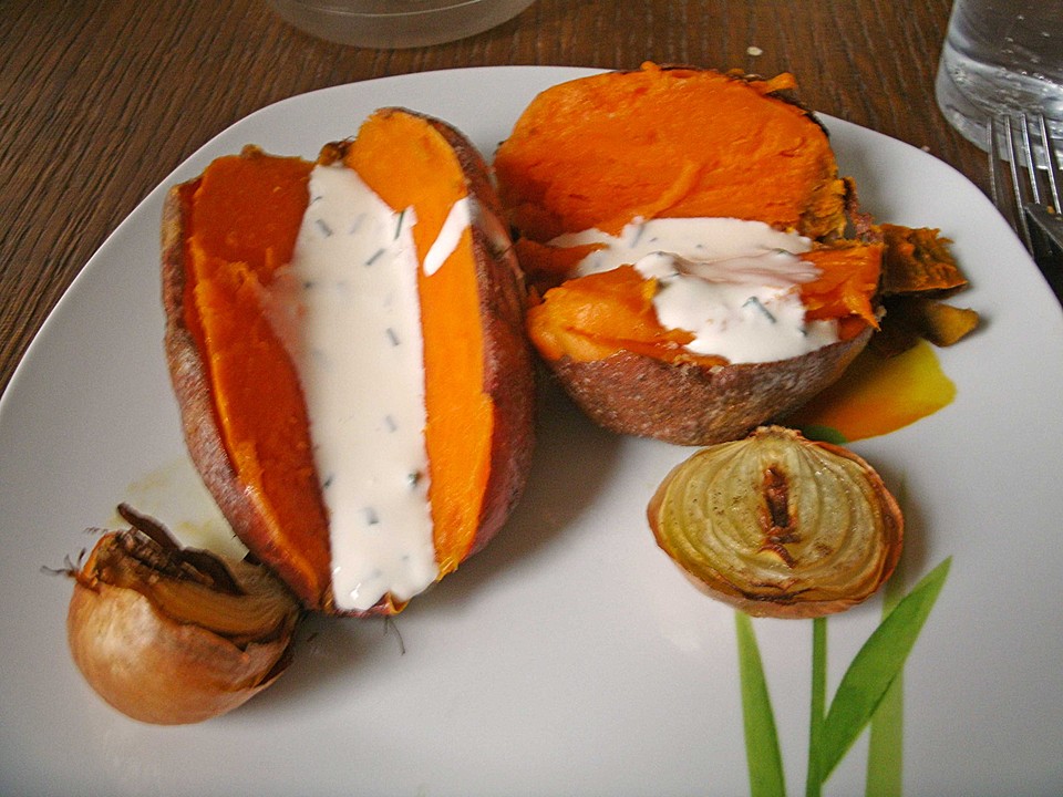 Gebackene Süßkartoffeln (Rezept mit Bild) von monddrache | Chefkoch.de
