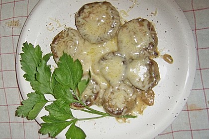 &Uuml;berbackene Champignons
