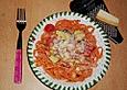 Bandnudeln mit Scampi und Zucchini