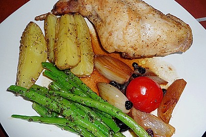 Kaninchenkeulen mit Rotweinschalotten 1