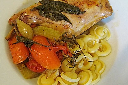 Kaninchenkeulen mit Rotweinschalotten 3