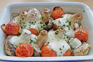 Schnelle Champignon - Tomaten