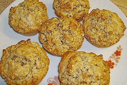 Haferflocken - Muffins mit Zimt