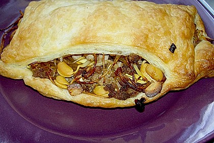Gef&uuml;llte Bl&auml;tterteigtaschen nach Art der Fr&uuml;hlingsrolle 1