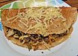 Eierkuchen mit Chinakohl - Hackfleisch - F&uuml;llung