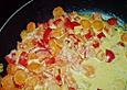 Pfannengericht mit M&ouml;hren, Paprika und Speck