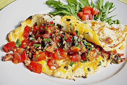 Leichtes Tomaten - Omelette 2