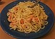Spaghetti mit Garnelen