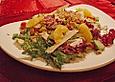 Rucola - Salat an Himbeer - Gorgonzola - Dressing