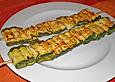 Zucchini - R&ouml;llchen am Spie&szlig;