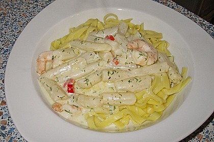 Spargel mit Krabbensauce 1