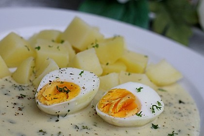 Eier in Senfsauce 1