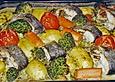 Lachs mit Gem&uuml;se und Kartoffeln