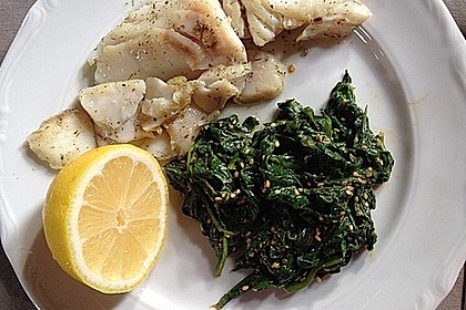 Spinatsalat mit Sesamdressing 7