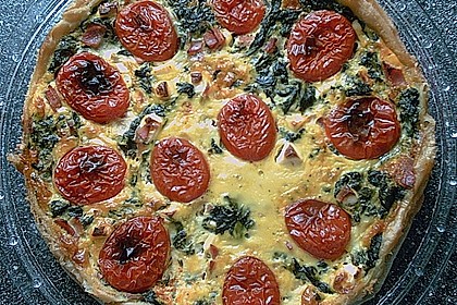 Blattspinat - Quiche 5
