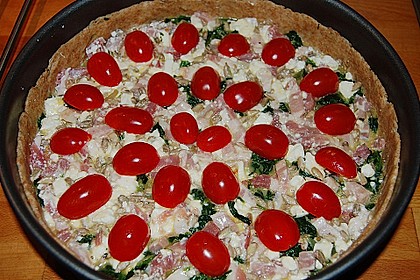 Blattspinat - Quiche 3