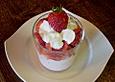 Mascarponecreme mit p&uuml;rierten Erdbeeren