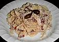 Tagliatelle mit getrockneten Tomaten und Ricotta