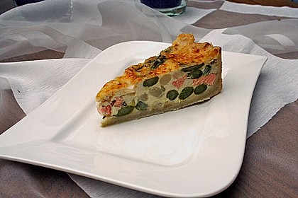 Spargel - Lachs - Quiche
