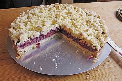 Kirsch - Himbeerkuchen mit Kokosstreusel 5