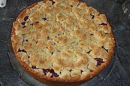 Kirsch - Himbeerkuchen mit Kokosstreusel 8