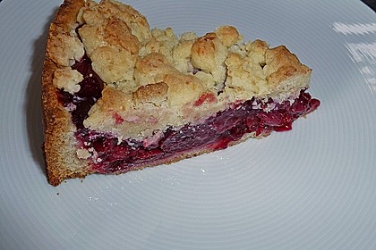 Kirsch - Himbeerkuchen mit Kokosstreusel 9