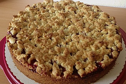 Kirsch - Himbeerkuchen mit Kokosstreusel 21