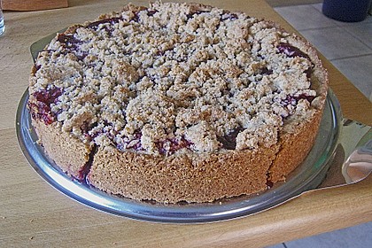 Kirsch - Himbeerkuchen mit Kokosstreusel 22