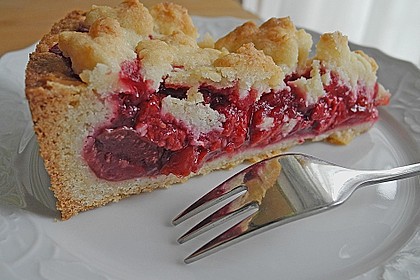 Kirsch - Himbeerkuchen mit Kokosstreusel 23