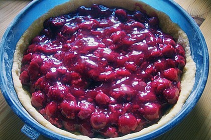 Kirsch - Himbeerkuchen mit Kokosstreusel 24