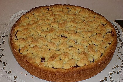 Kirsch - Himbeerkuchen mit Kokosstreusel 28