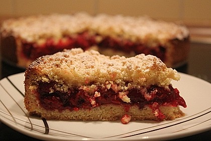 Kirsch - Himbeerkuchen mit Kokosstreusel 33