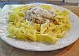 Tagliatelle mit Pilz - Sahne - Wei&szlig;wein - Sauce