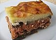 Mussaka mit Grie&szlig;creme