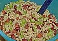 Warmer Nudel - Schinken - Salat