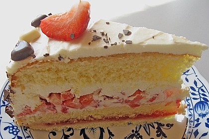 Sahnige Erdbeertorte 1