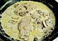 Steak in Champignon - Rahm - Sauce