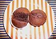 Schokoladenmuffin mit fl&uuml;ssiger Schokomitte