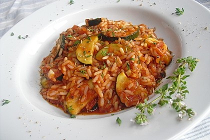Zucchini - Reis - Pfanne a la Helene 1