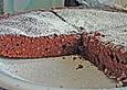 Dunkler Schneekuchen