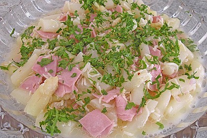 Spargelsalat mit Schinken und K&auml;se 1