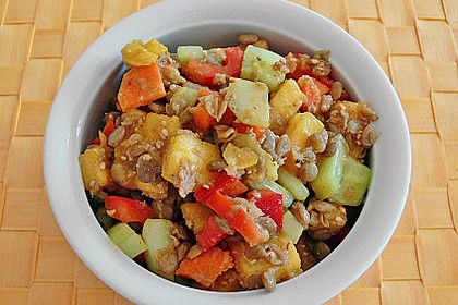 Stefanies M&ouml;hren - Linsen - Salat