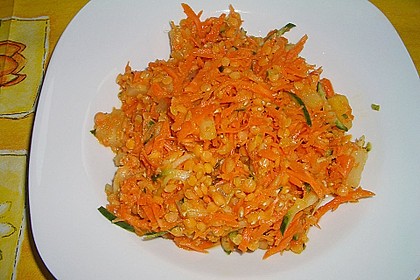 Stefanies M&ouml;hren - Linsen - Salat 1