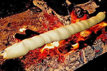 Stockbrot mit Quark - Öl - Teig 5