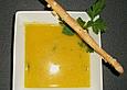 K&uuml;rbissuppe mit Zucchini und Kartoffeln