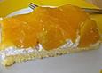 Pfirsich - Sahnekuchen auf dem Blech